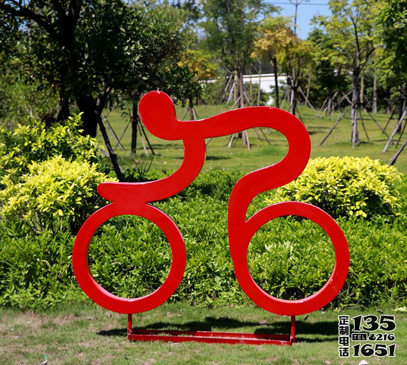 公園大型剪影抽象玻璃鋼自行車(chē)運(yùn)動(dòng)人物雕塑 公園大型剪影抽象玻璃鋼自行車(chē)運(yùn)動(dòng)人物雕塑