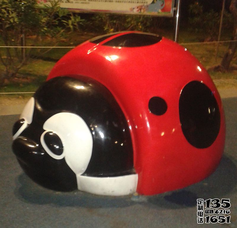 城市街道公園玻璃鋼卡通仿真動(dòng)物七星瓢蟲雕塑 城市街道公園玻璃鋼卡通仿真動(dòng)物七星瓢蟲雕塑