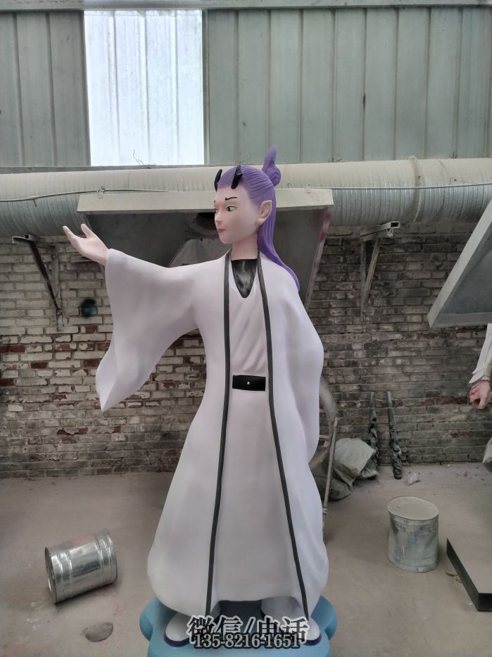 1.8米高玻璃鋼敖丙雕塑